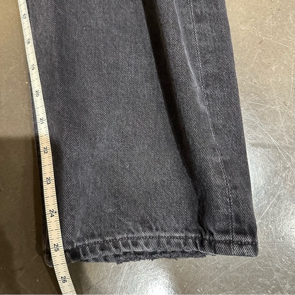 AGOLDE 90'S Crop Mid Rise Straight Leg Jeans - Tar Wash - Size 26 - Picture 9 of 15